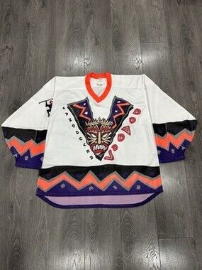 Vintage Vancouver Voodoo Jersey CCM Maska 90s - Size Medium - READ DESCRIPTION